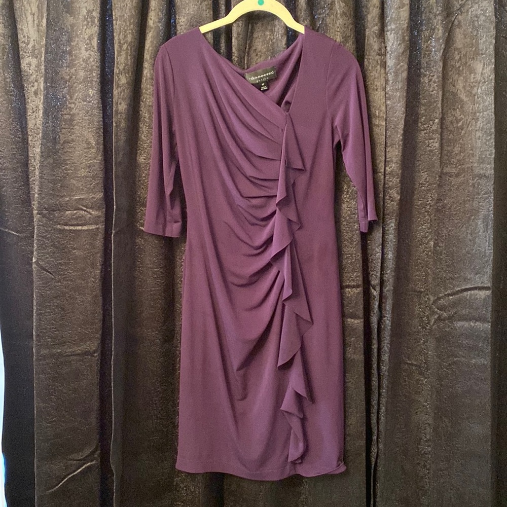 Connected Petite Purple Dress ; Size 4P